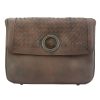 Vintage Woven Flap Leather Shoulder Bag โ Stock-9