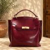 Adelasia Hand-Dyed Vegetable Leather Top Handle Bag โ 6625