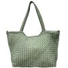 Orlena Woven Washed Calf Leather Shoulder Bag โ LA-B0267