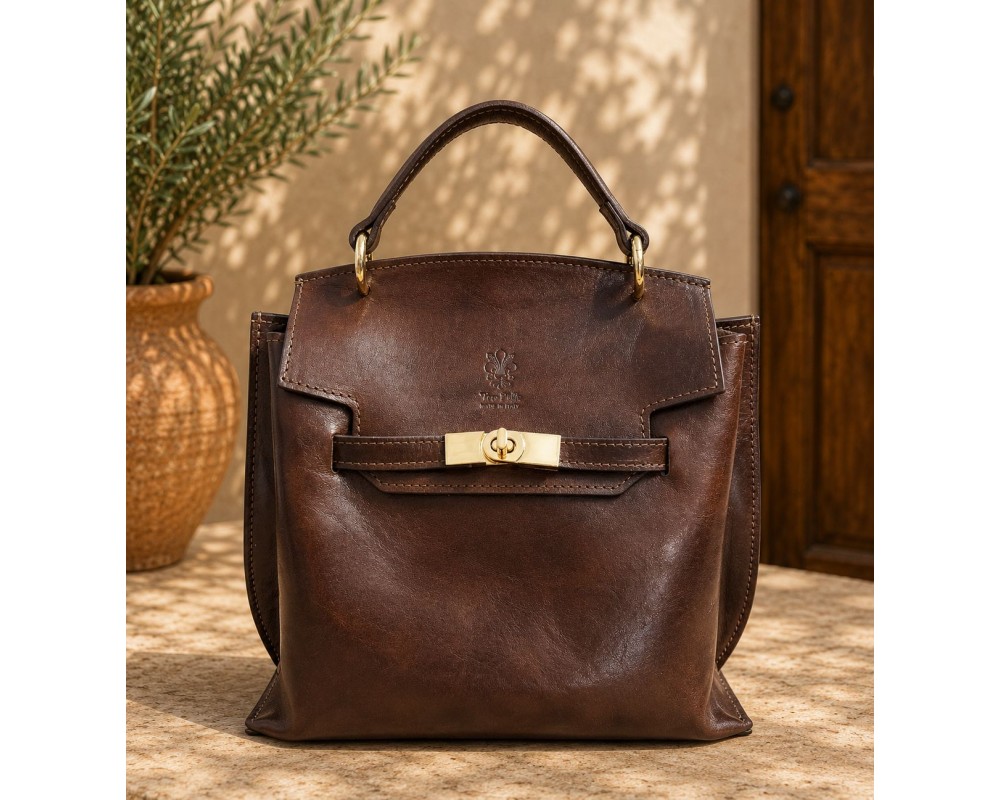 Adelasia Hand-Dyed Vegetable Leather Top Handle Bag โ 6625
