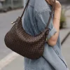 Monica Woven Leather Hobo Bag โ LA-B0236