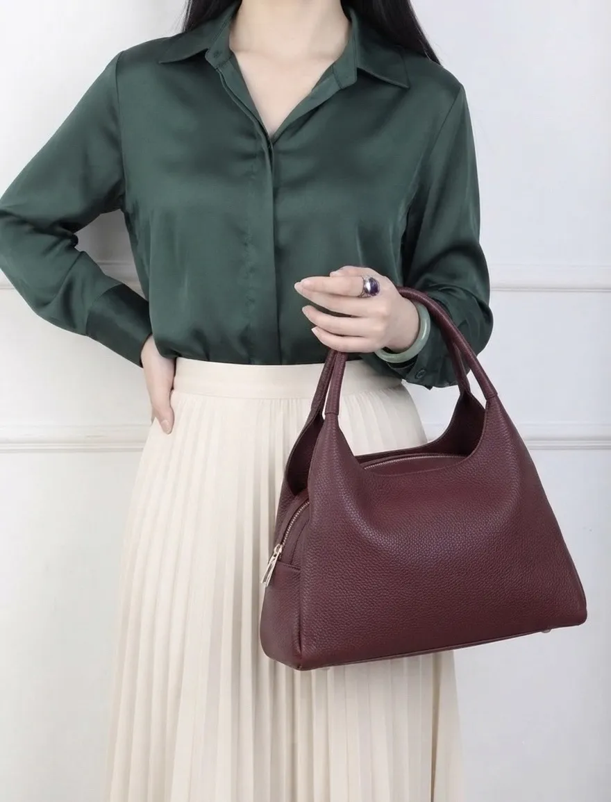 Giulia Italian Cow Leather Shoulder & Crossbody Handbag โ DO-B0200