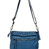 Velisia Woven Cow Leather Saddle Bag โ LA-B0313