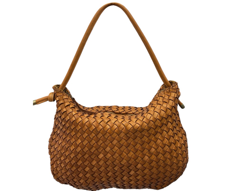 Monica Woven Leather Hobo Bag โ LA-B0236