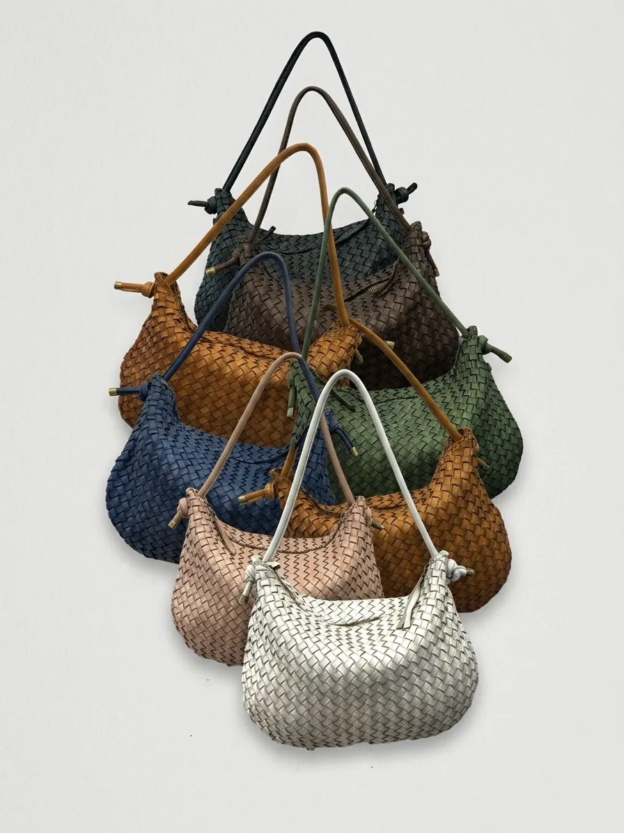 Monica Woven Leather Hobo Bag โ LA-B0236