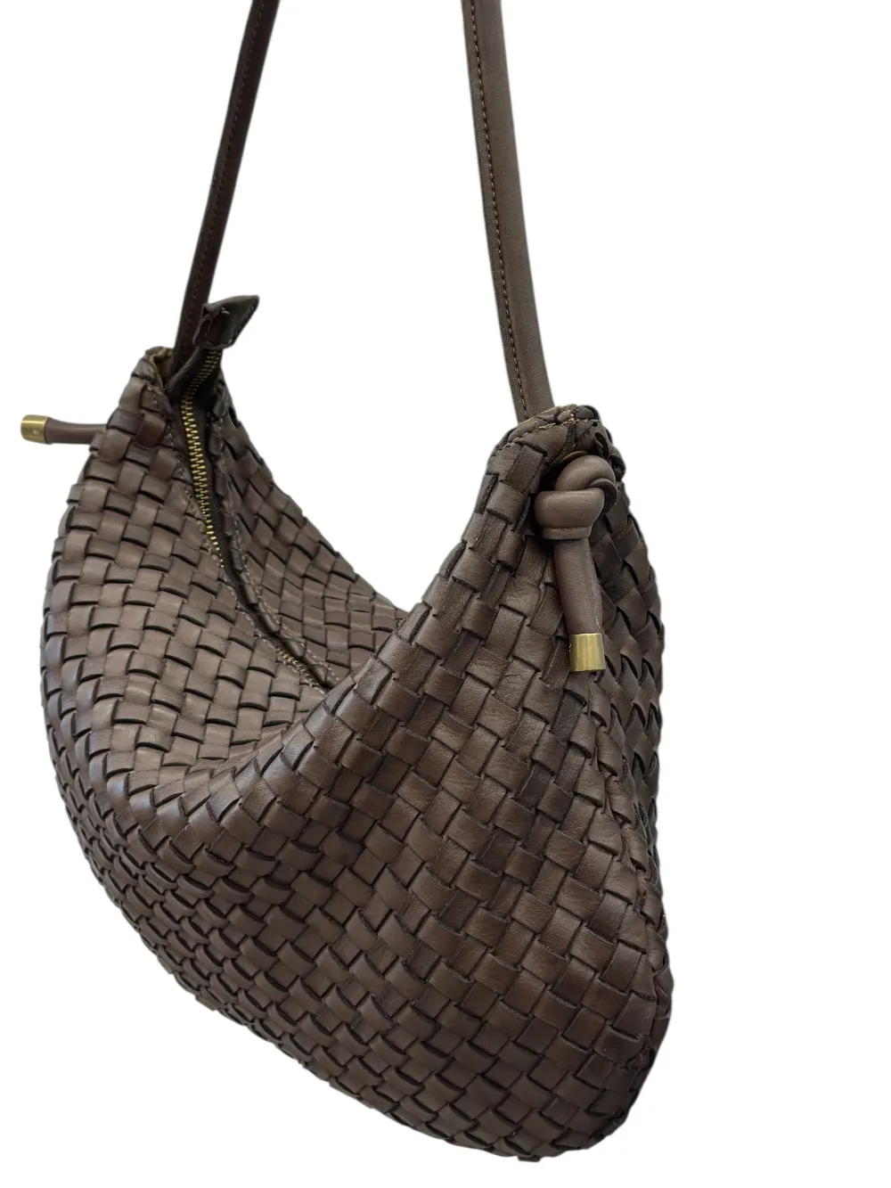 Monica Woven Leather Hobo Bag โ LA-B0236