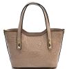 Emily Flora Embossed Leather Handbag โ 5167