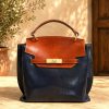 Adelasia Hand-Dyed Vegetable Leather Top Handle Bag โ 6625