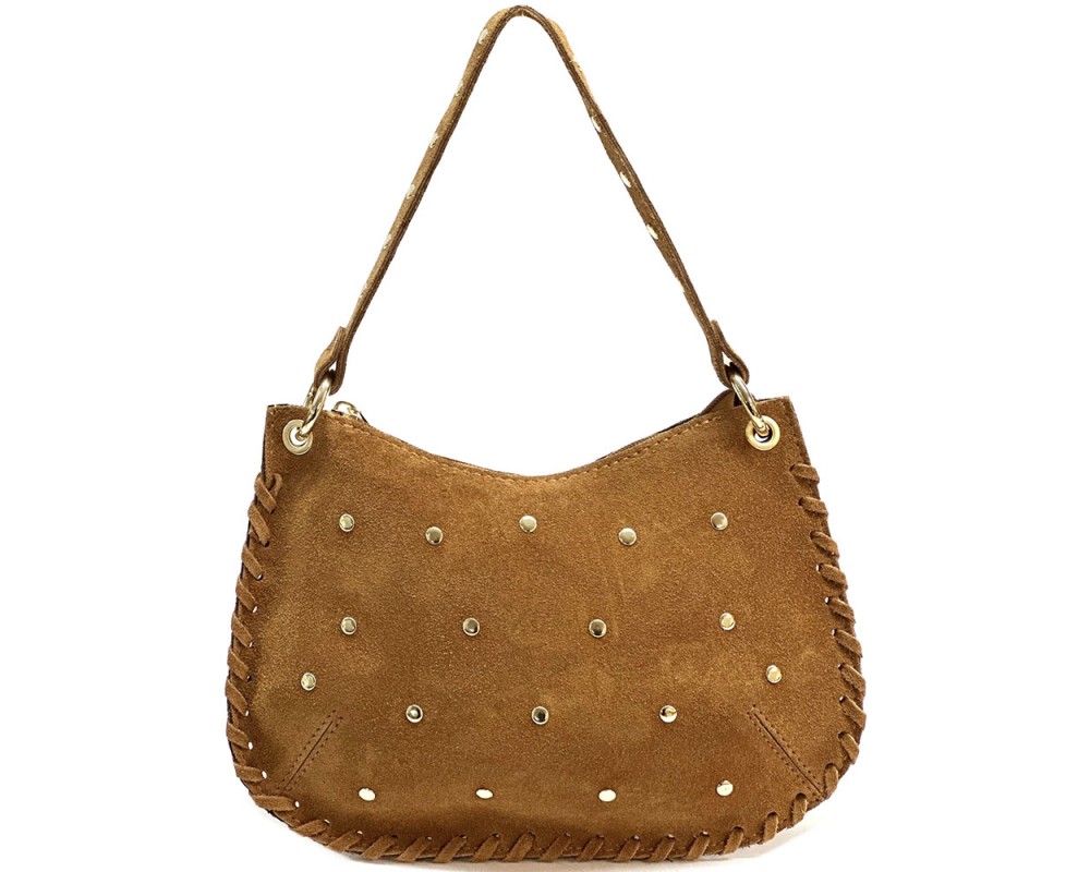 Savannah Suede Leather Shoulder Bag โ 679