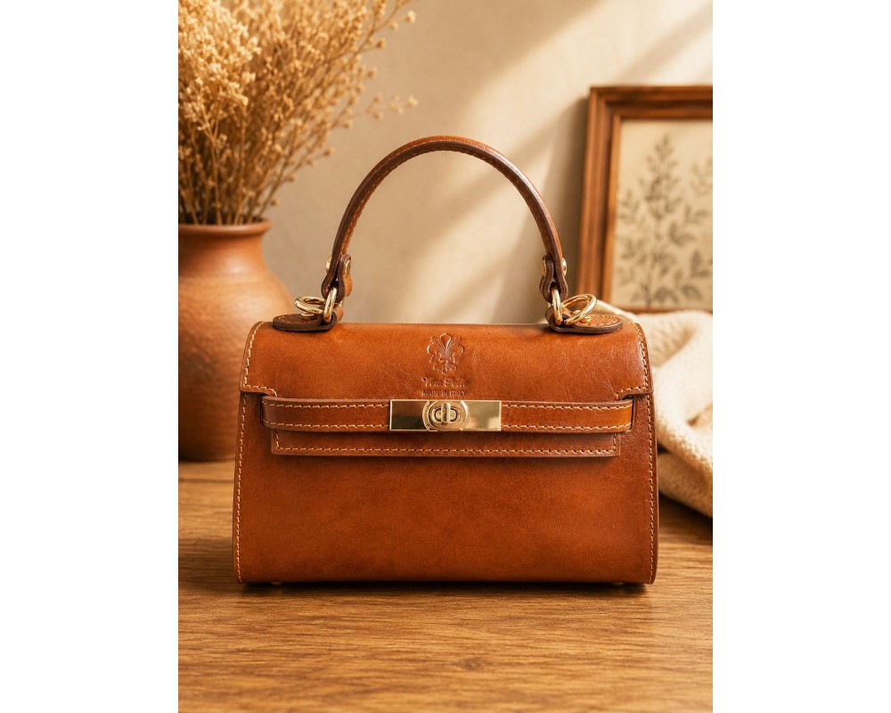 Celestine Leather Top Handle Bag โ 6642