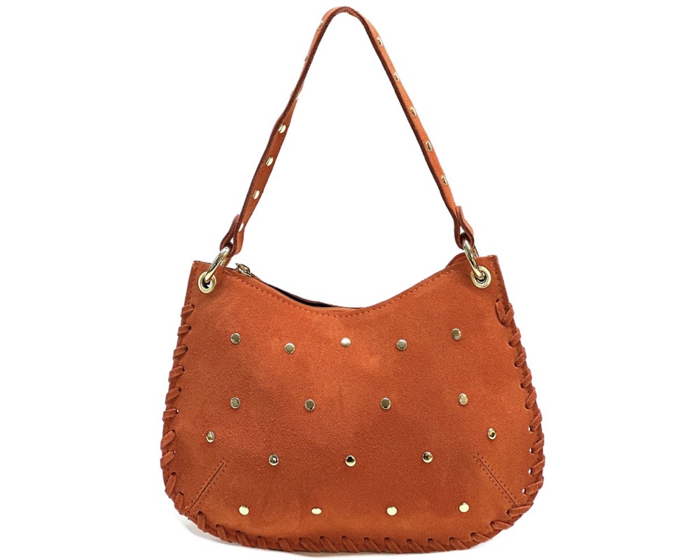 Savannah Suede Leather Shoulder Bag โ 679