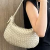 Monica Woven Leather Hobo Bag โ LA-B0236