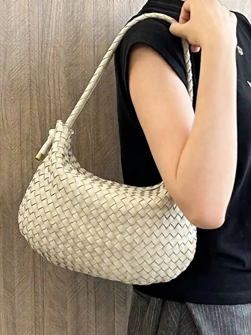Monica Woven Leather Hobo Bag โ LA-B0236