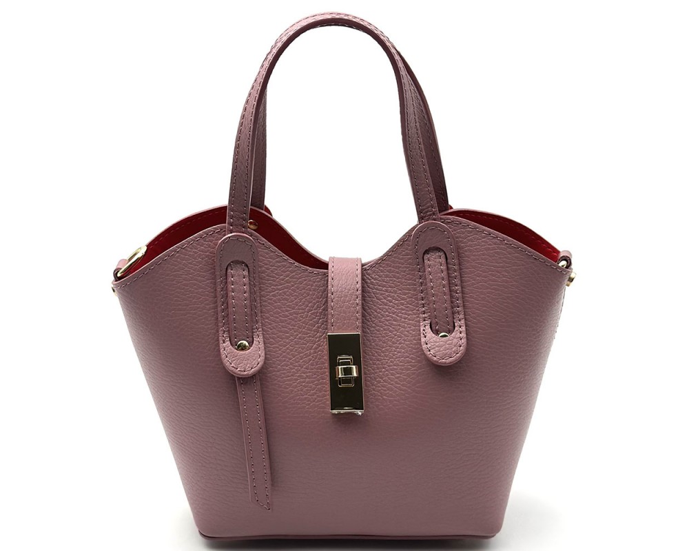 Bianca Small Italian Pebbled Leather Crossbody Tote Bag โ DO-B0239