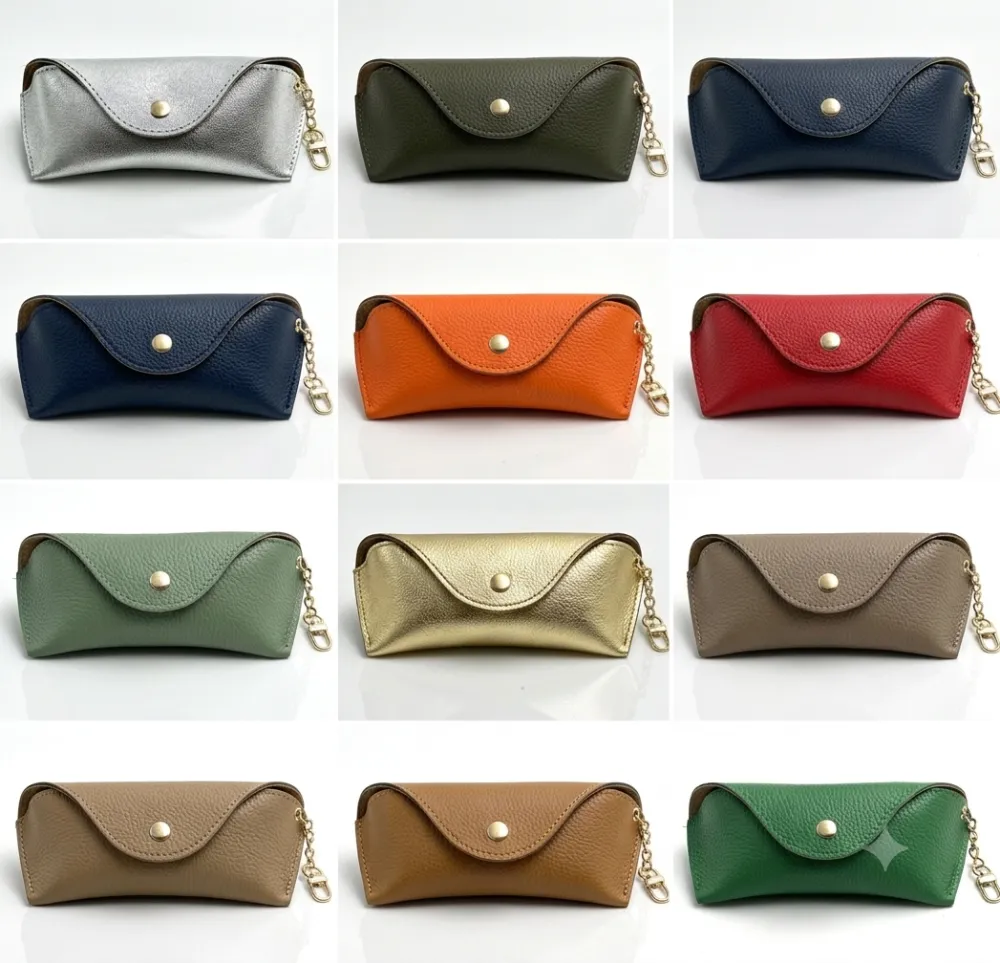 Portaocchiali in vera pelle โ PP-0025