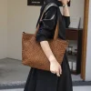 Orlena Woven Washed Calf Leather Shoulder Bag โ LA-B0267