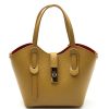 Bianca Small Italian Pebbled Leather Crossbody Tote Bag โ DO-B0239