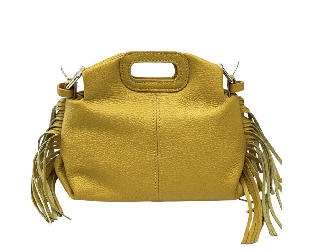 Nazareth Italian Leather Fringe Bag โ DO-B0352