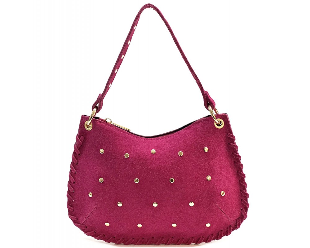 Savannah Suede Leather Shoulder Bag โ 679