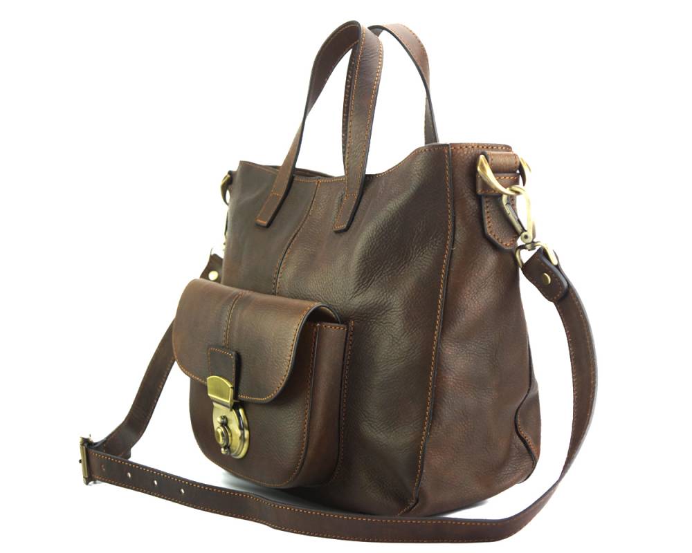 Duomo leather shoulder bag โ 7401