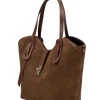 Borsa in pelle scamosciata โ 631-camoscio