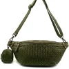 Nissim Leather Woven Sling Bag โ LA-B0311
