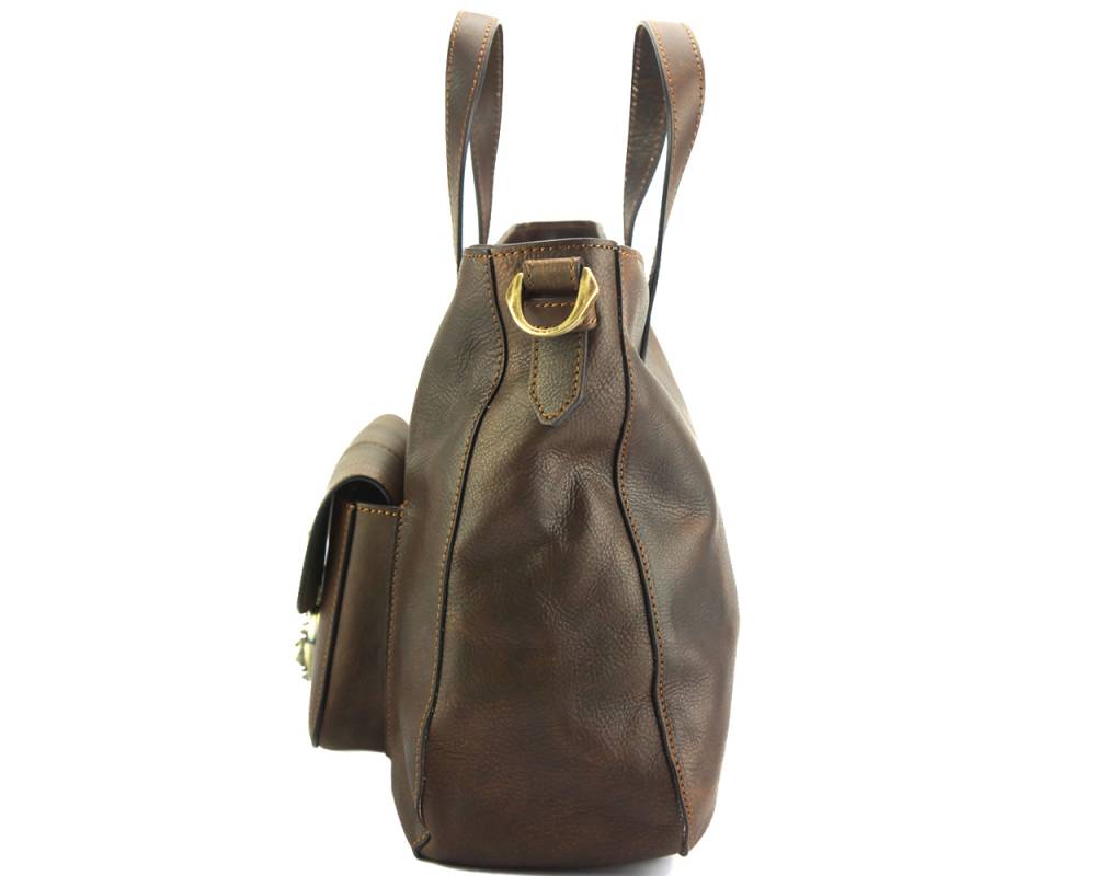 Duomo leather shoulder bag โ 7401