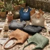 Serenica Woven Soft Washed Cow Leather Hobo Bag โ LA-B0264