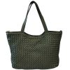 Orlena Woven Washed Calf Leather Shoulder Bag โ LA-B0267