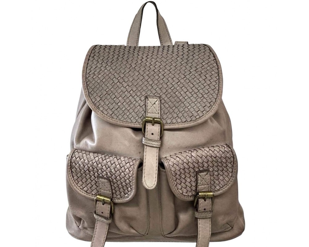Marinella Washed Cow Leather Backpack โ LA-B0278