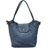 Mirelva Woven Washed Calf Leather Tote Bag โ LA-B0266