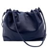 Luciana Cow Leather Drawstring Shoulder Bag โ DO-B0118