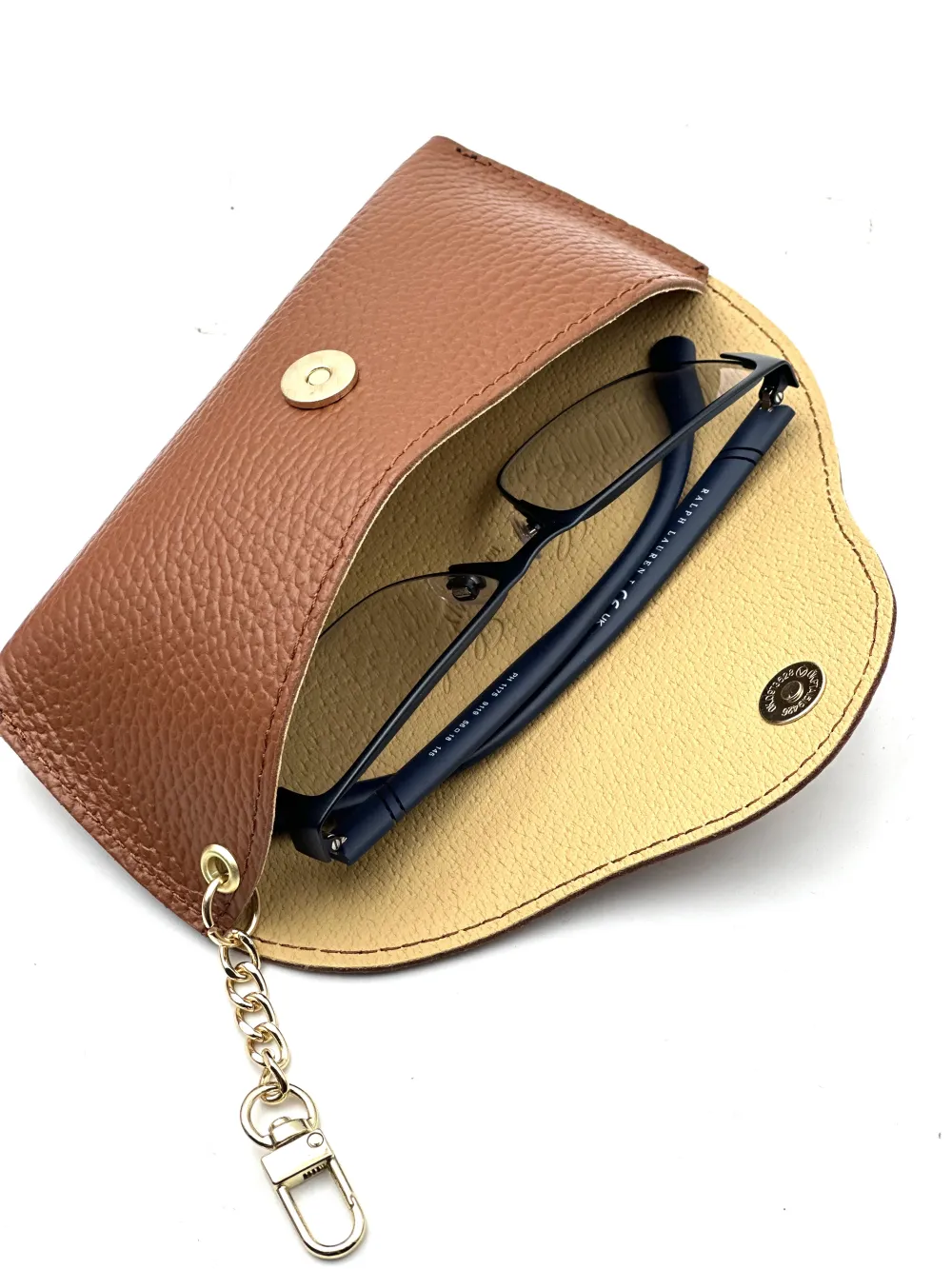 Portaocchiali in vera pelle โ PP-0025