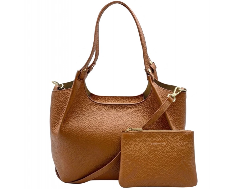 Artemisia Small Italian Cow Leather Shoulder Bag โ DO-B0119S