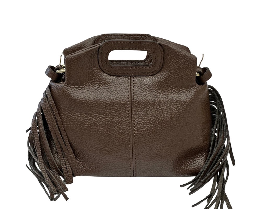 Nazareth Italian Leather Fringe Bag โ DO-B0352