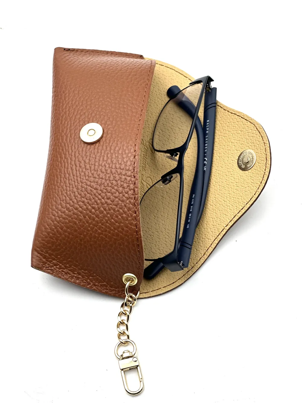 Portaocchiali in vera pelle โ PP-0025