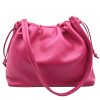 Luciana Cow Leather Drawstring Shoulder Bag โ DO-B0118