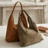Petra Large Suede Shoulder Bag โ CM-B0346