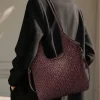 Serenica Woven Soft Washed Cow Leather Hobo Bag โ LA-B0264