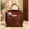 Adelasia Hand-Dyed Vegetable Leather Top Handle Bag โ 6625