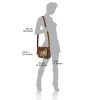Palmira Leather Messenger Bag โ 7605