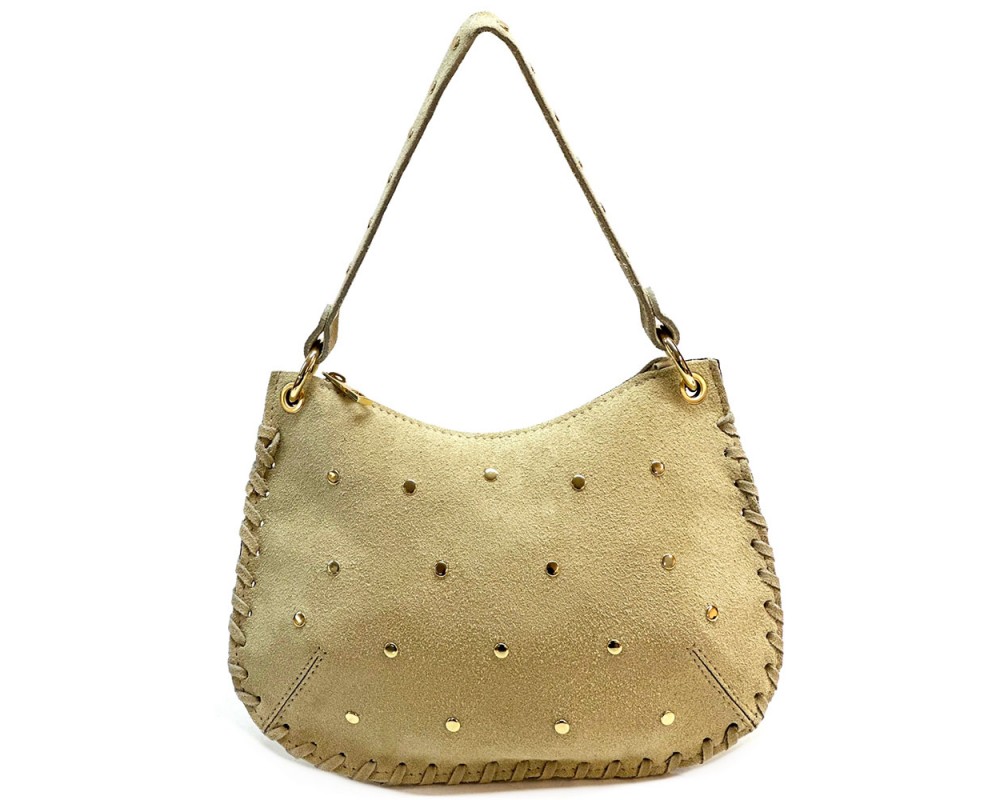 Savannah Suede Leather Shoulder Bag โ 679