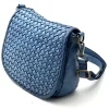 Velisia Woven Cow Leather Saddle Bag โ LA-B0313