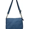Velisia Woven Cow Leather Saddle Bag โ LA-B0313