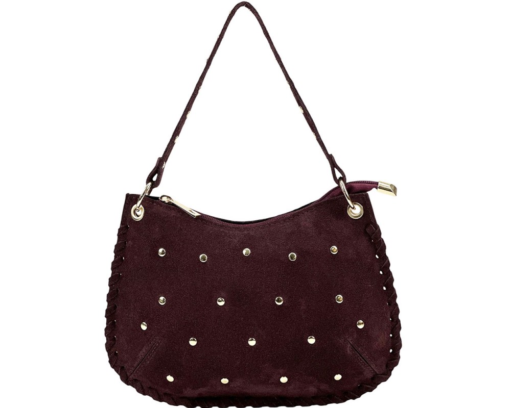 Savannah Suede Leather Shoulder Bag โ 679