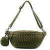 Nissim Leather Woven Sling Bag โ LA-B0311
