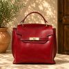 Adelasia Hand-Dyed Vegetable Leather Top Handle Bag โ 6625