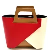 rosso/beige/cuoio