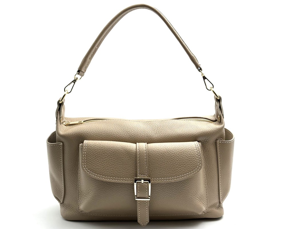 Delvira Pocket Cow Leather Shoulder Bag โ DO-B0272