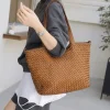 Orlena Woven Washed Calf Leather Shoulder Bag โ LA-B0267
